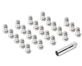 Quadratec 23 Piece Spline Drive Wheel Lug Nut & Socket Kit in Chrome for Jeep 2011-2021